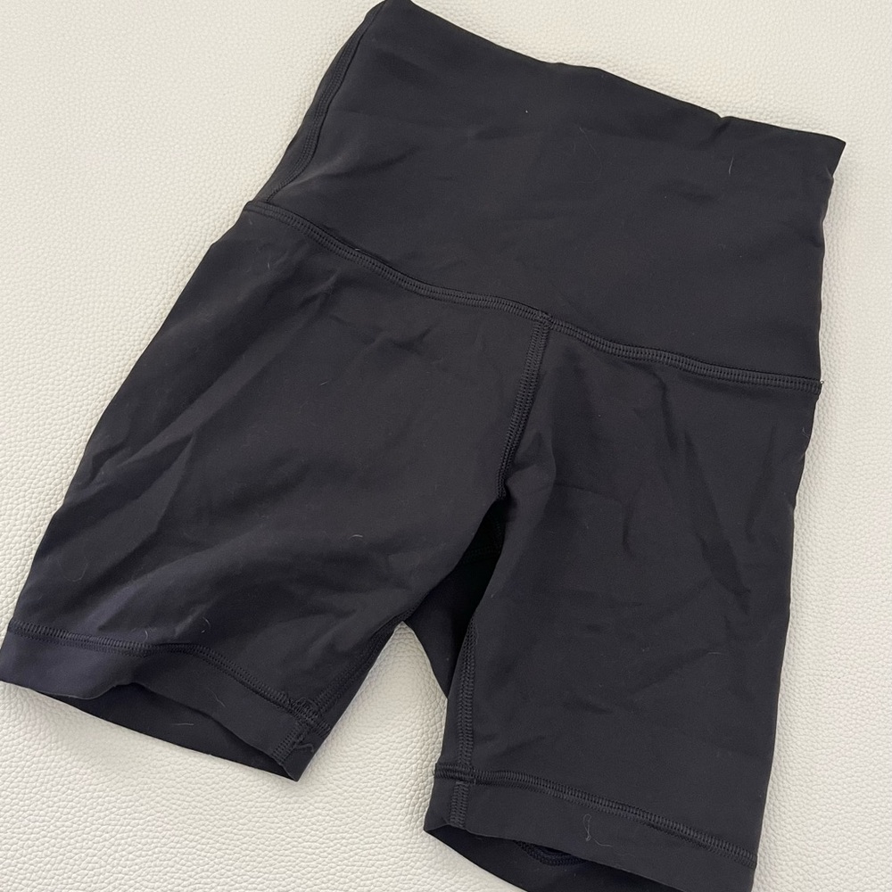 Lululemon dark gray bike shorts